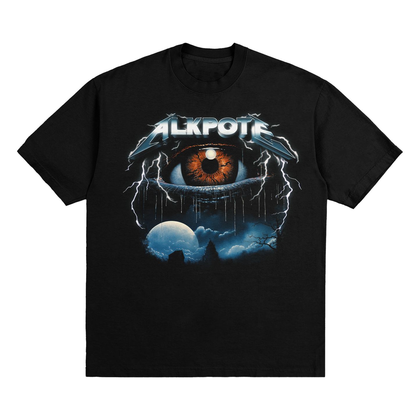 T-SHIRT MANCHES COURTES | "EYEKPOTE" - Noir