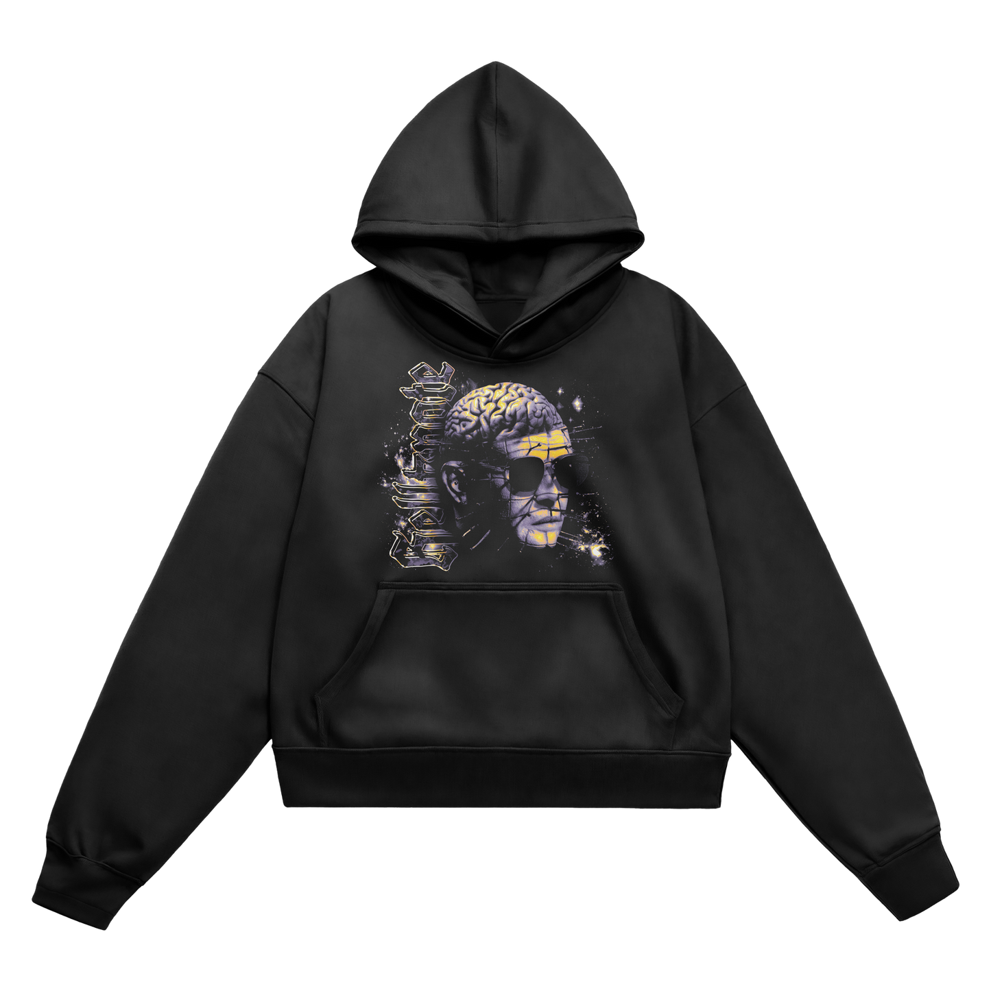 SWEAT-SHIRT CAPUCHE | "HELLKPOTE" - Noir