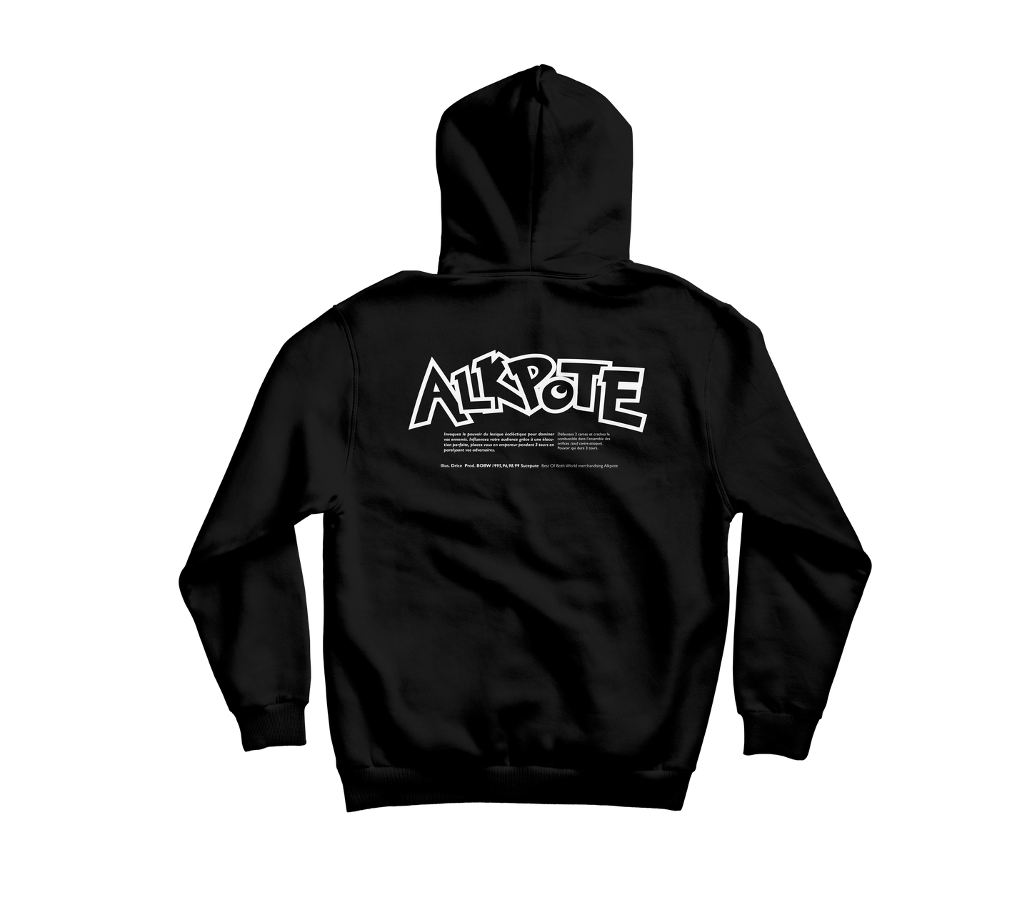 SWEAT SHIRT CAPUCHE "POKEPOTE JAP" | Noir