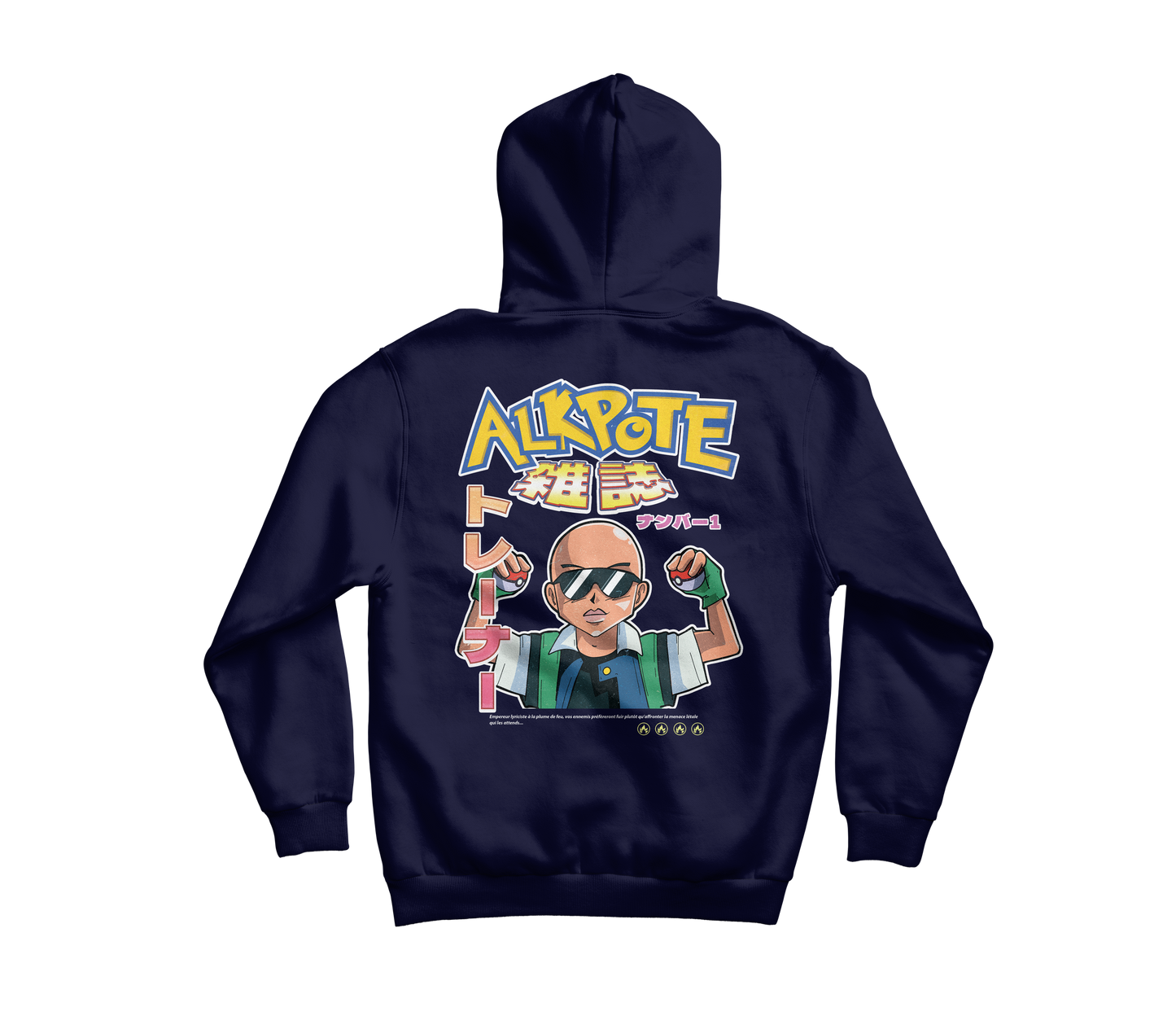 SWEAT SHIRT CAPUCHE "POKEPOTE" | Marine