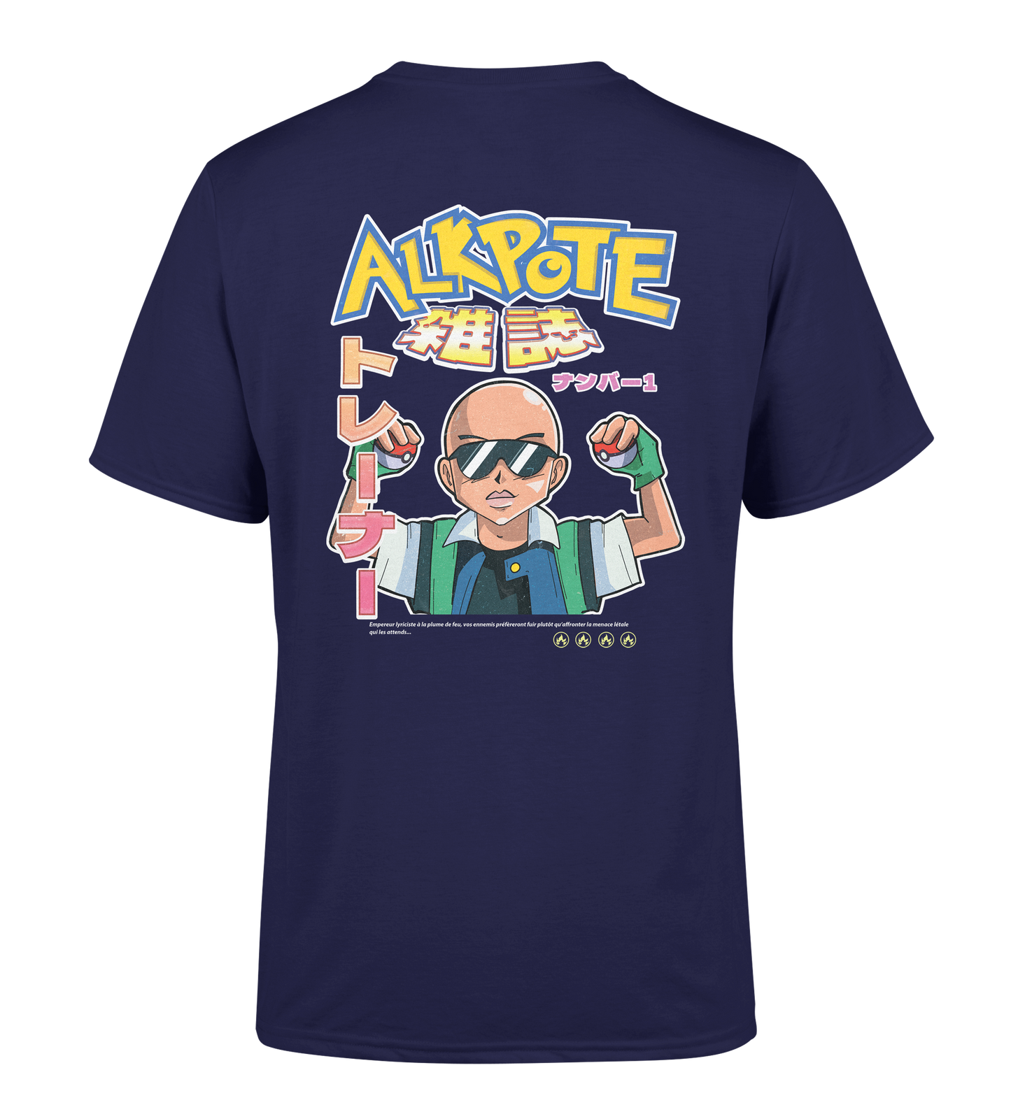 TSHIRT MANCHES COURTES "POKEPOTE" | Marine