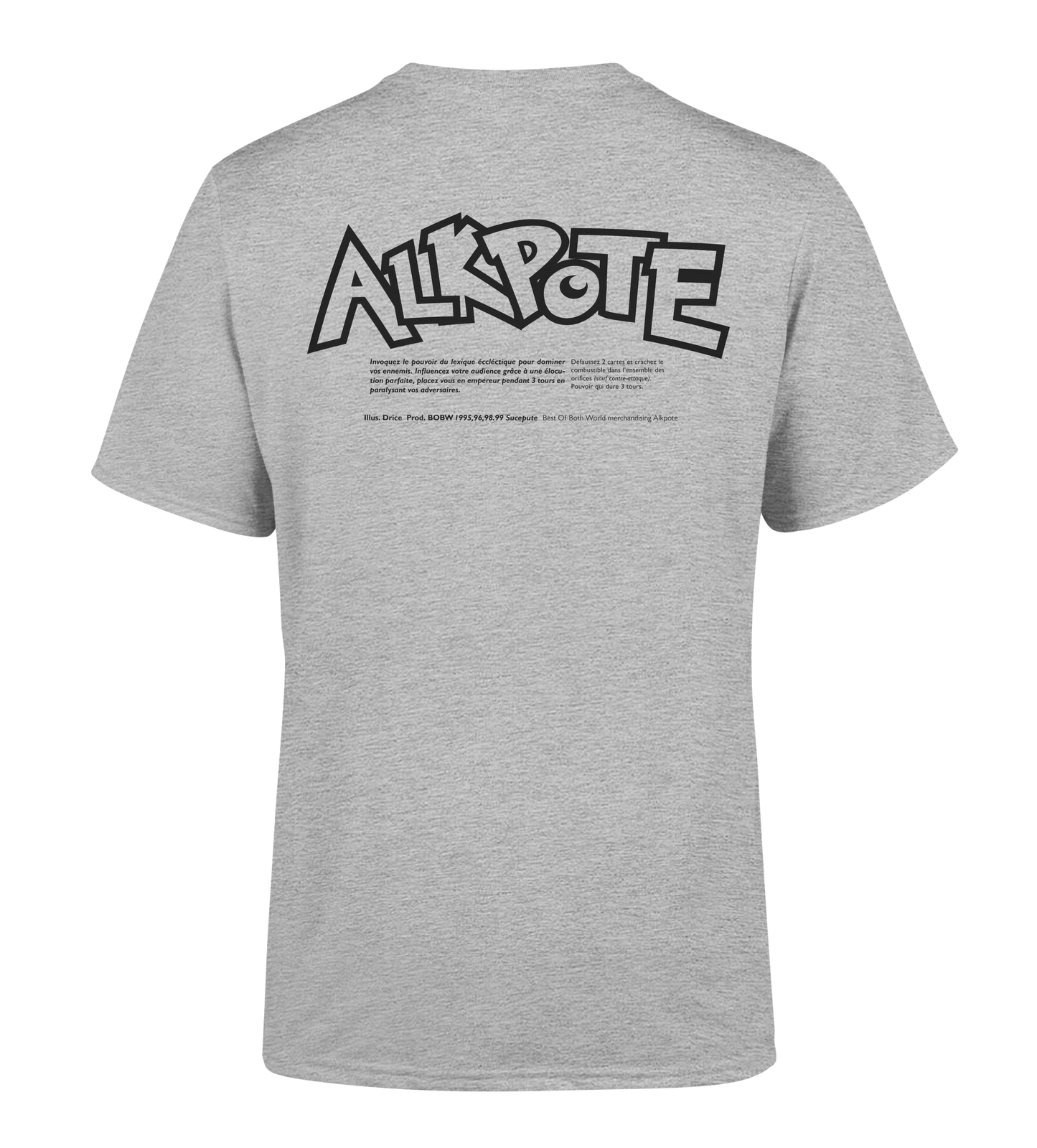 TSHIRT MANCHES COURTES "POKEPOTE JAP" | Gris chiné