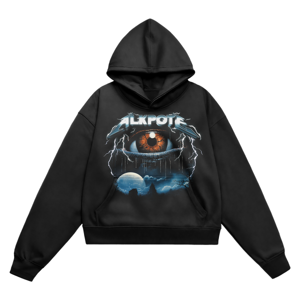 SWEAT-SHIRT CAPUCHE | "EYEKPOTE" - Noir