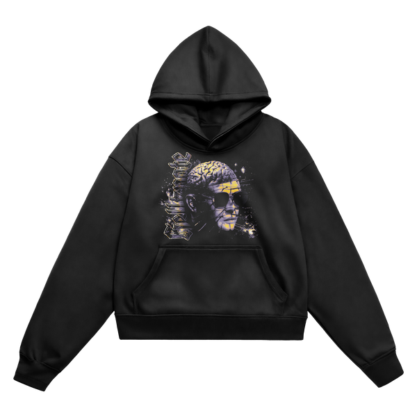 SWEAT-SHIRT CAPUCHE | "HELLKPOTE" - Noir
