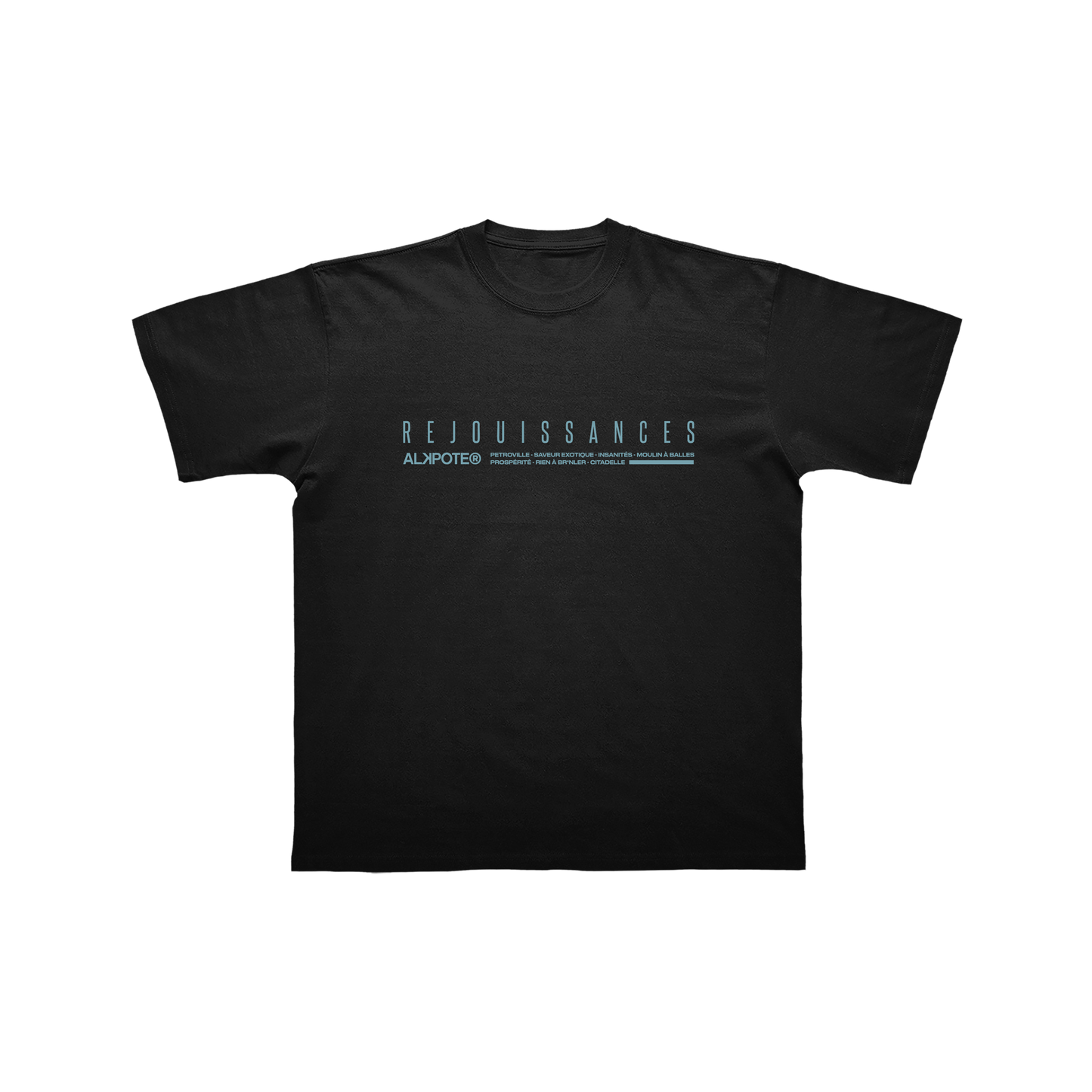 T-SHIRT MANCHES COURTES | "MOTS CROISÉS" - Noir