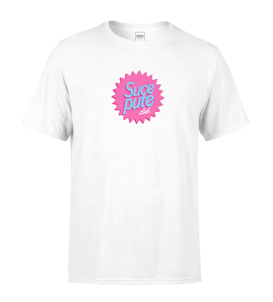 T-SHIRT MANCHES COURTES | "SUCEPUTE SUMMER CLUB" - Blanc