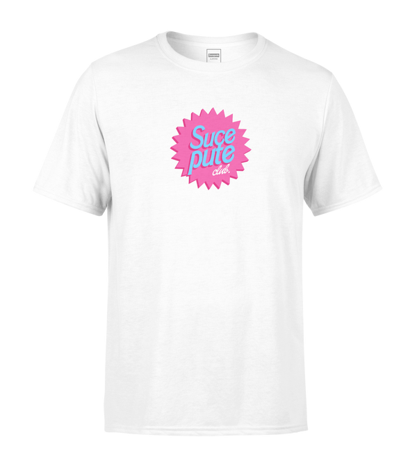 T-SHIRT MANCHES COURTES | "SUCEPUTE SUMMER CLUB" - Blanc