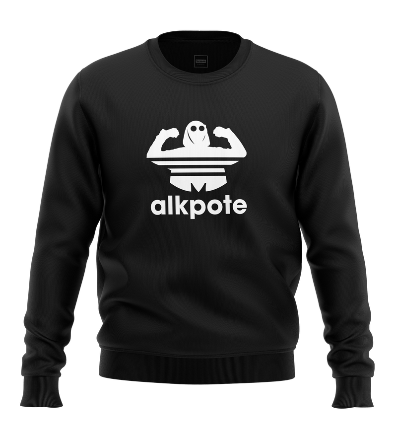SWEAT-SHIRT COL ROND | "ALK ORIGINALS" - Noir/Blanc