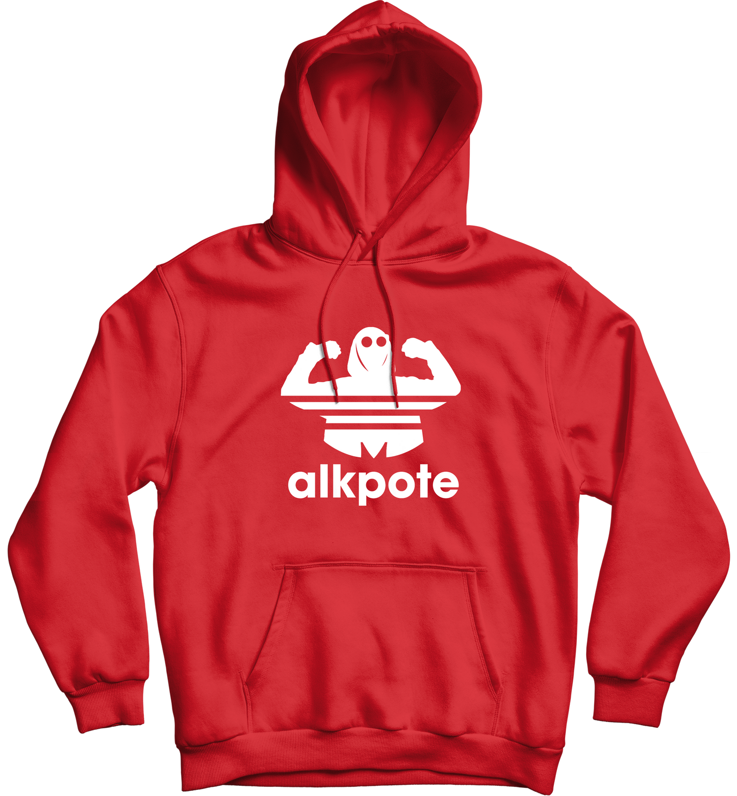 SWEAT-SHIRT CAPUCHE | "ALK ORIGINALS" - Rouge/Blanc