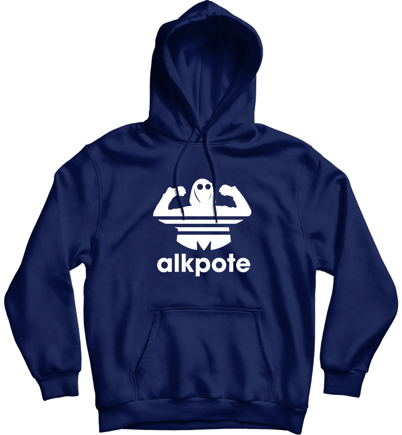 SWEAT-SHIRT CAPUCHE | "ALK ORIGINALS" - Marine/Blanc