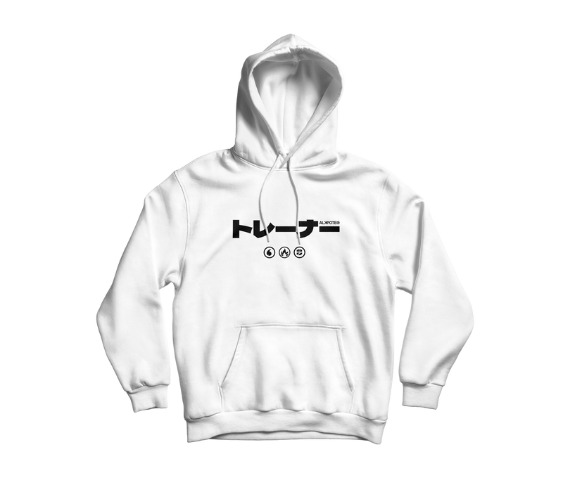 SWEAT SHIRT CAPUCHE "POKEPOTE JAP" | Blanc