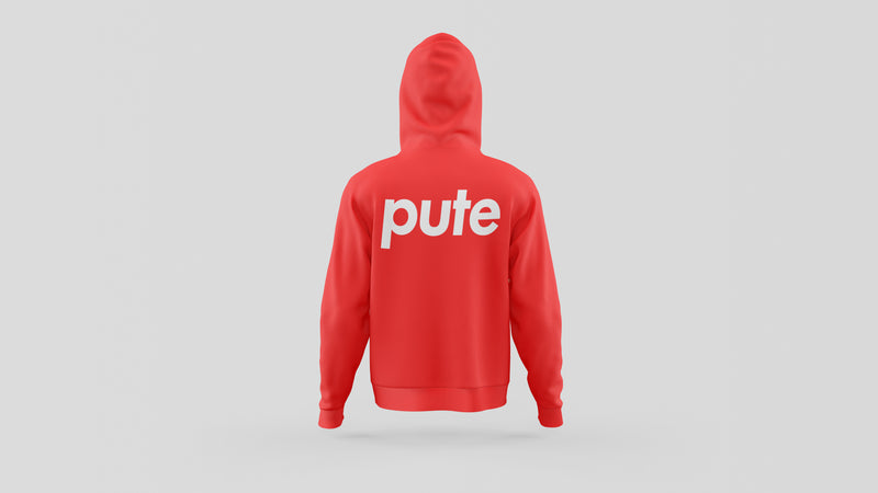 SWEAT-SHIRT CAPUCHE | "SUCEPUTE RECTO/VERSO" - Rouge
