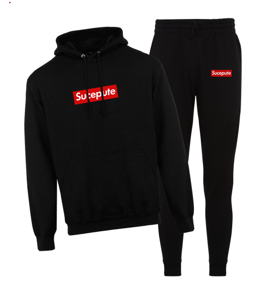 ENSEMBLE CAPUCHE | "SUCEPUTE" - Noir