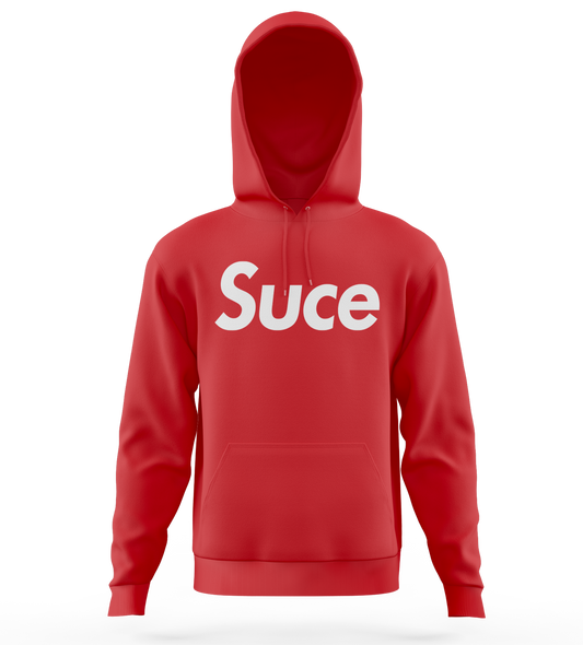 SWEAT-SHIRT CAPUCHE | "SUCEPUTE RECTO/VERSO" - Rouge