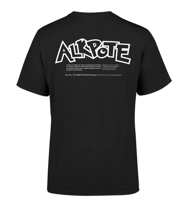 TSHIRT MANCHES COURTES "POKEPOTE JAP" | Noir