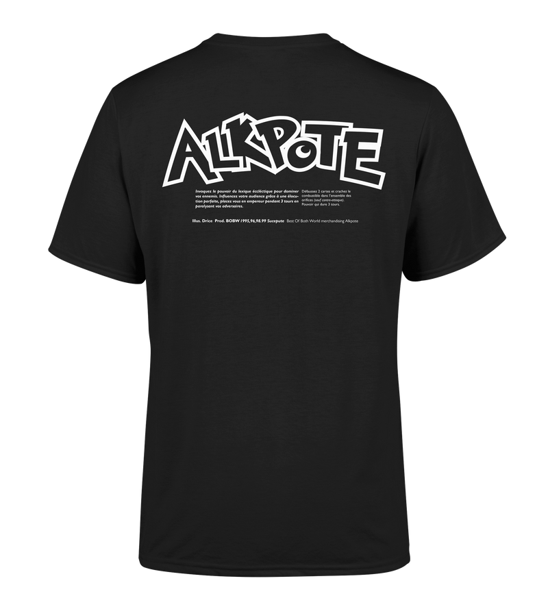 TSHIRT MANCHES COURTES "POKEPOTE JAP" | Noir
