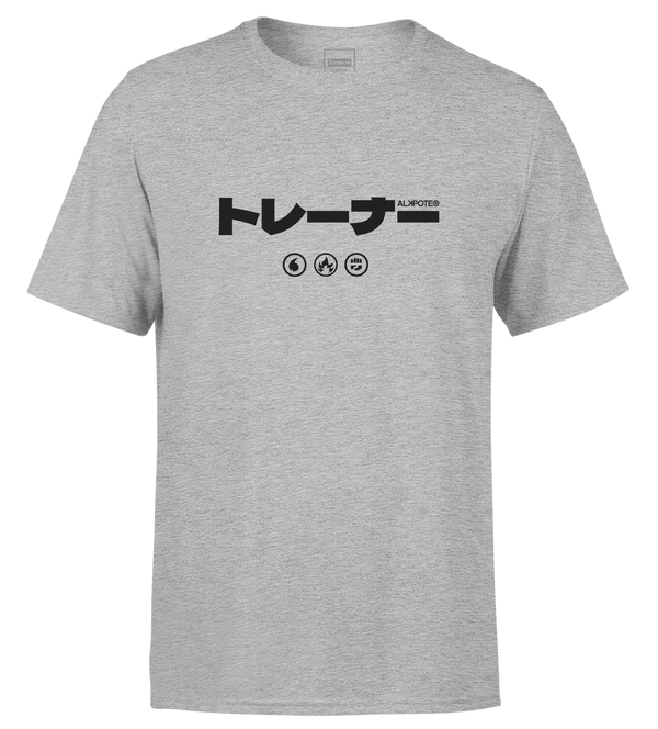 TSHIRT MANCHES COURTES "POKEPOTE JAP" | Gris chiné