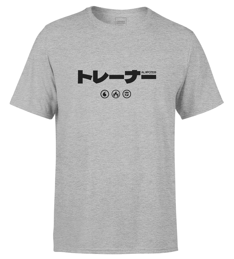 TSHIRT MANCHES COURTES "POKEPOTE JAP" | Gris chiné