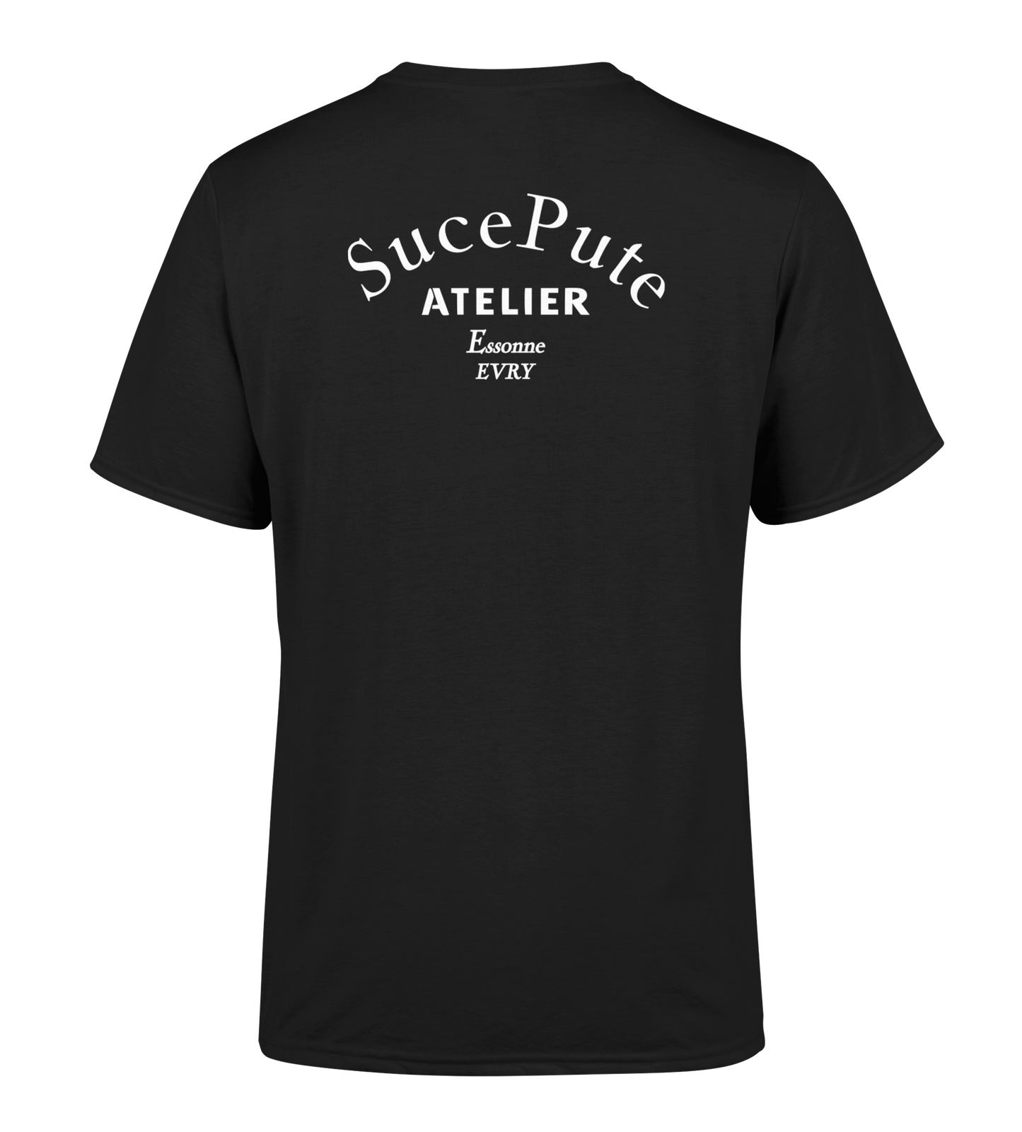 T-SHIRT MANCHES COURTES | "ATELIER" - Noir/Blanc