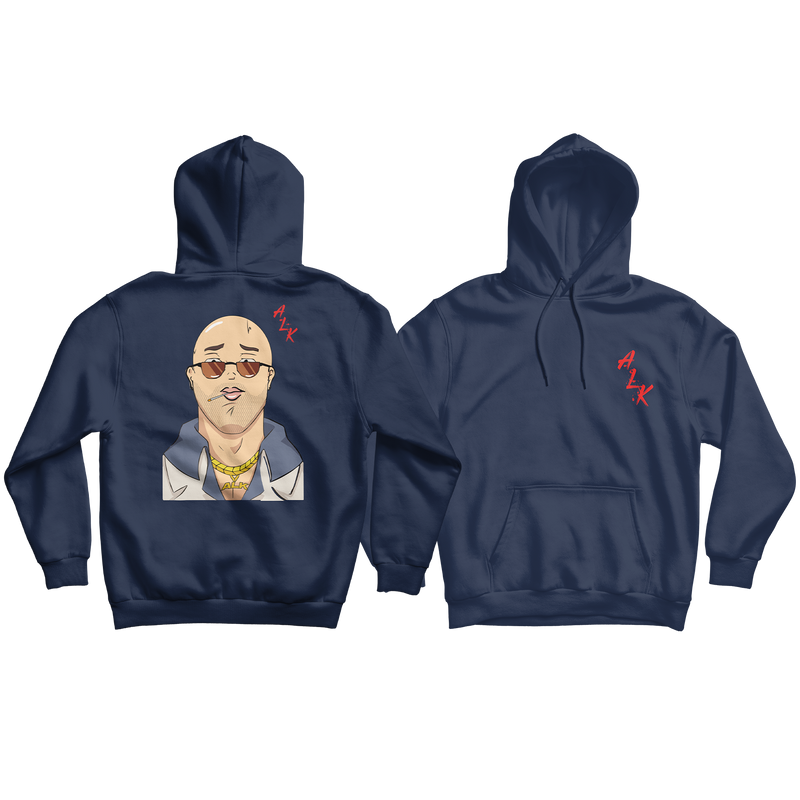 SWEAT SHIRT CAPUCHE "GREAT" | Marine