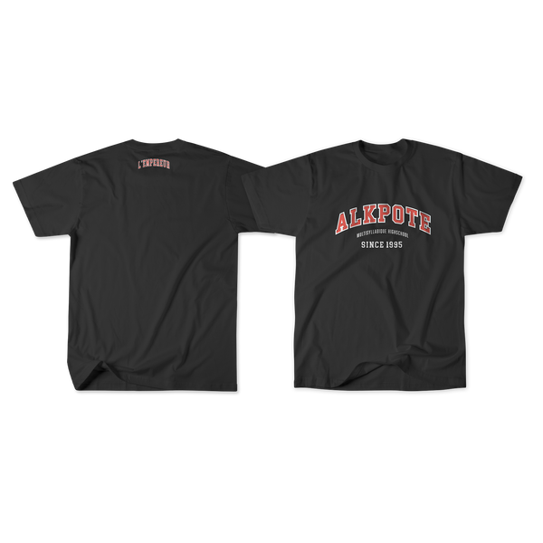 T-SHIRT MANCHES COURTES | "MULTISYLLABIQUE" - Noir